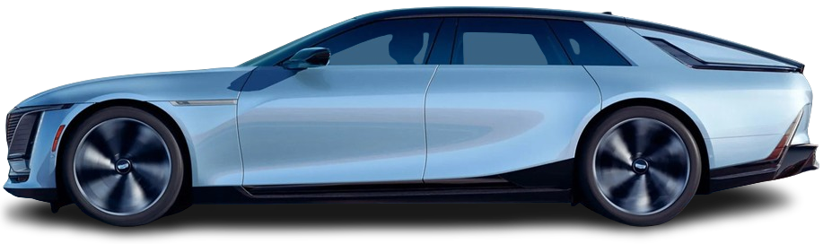 Side view photo of Cadillac Celestiq (2024-…) on transparent background