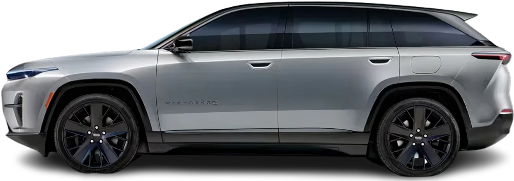 Side view photo of Jeep Wagoneer S (2024-…) on transparent background