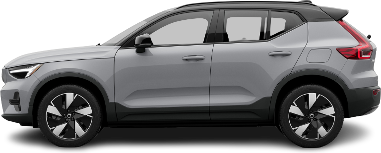 Side view photo of Volvo XC40 Recharge (EX40) Single Motor (2022-…) on transparent background