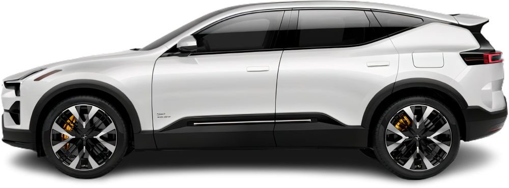 Side view photo of Polestar 3 Long Range Single Motor (2024-…) on transparent background