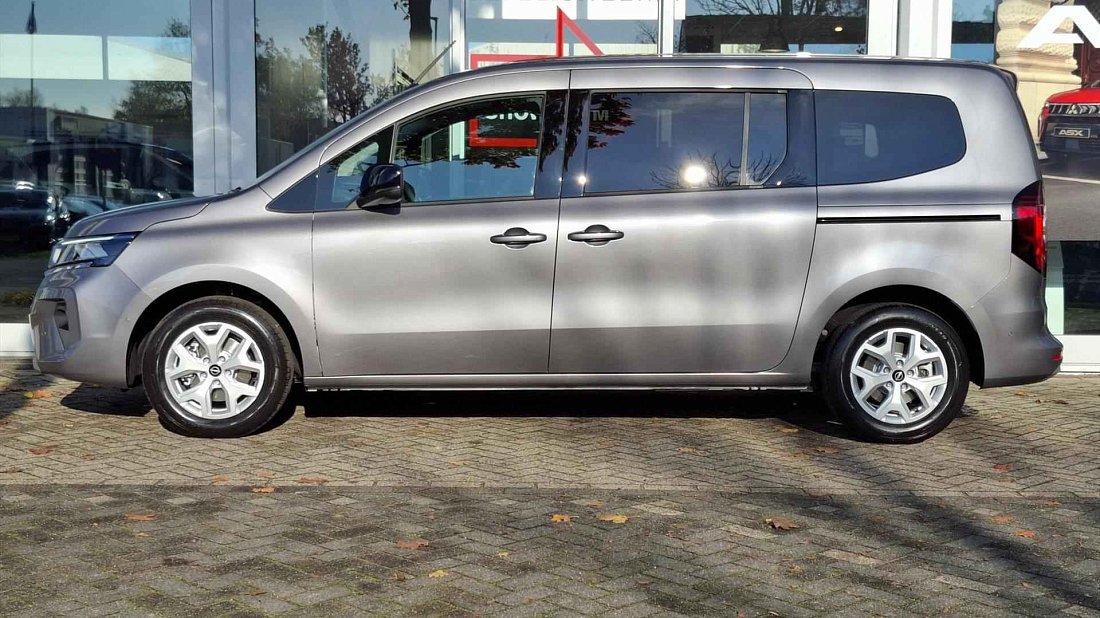 Nissan Townstar Evalia EV L2 (2024-…) side profile, silhouette, doors, wheels, exterior