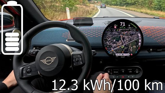 Video: MINI Aceman SE: trip with power consumption test. Driving Assistant Plus semi-autonomous. Real range