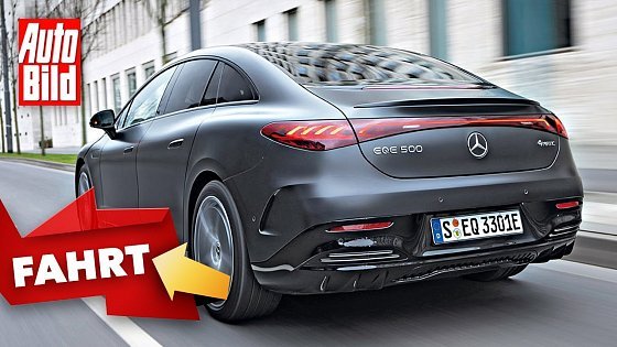 Video: Mercedes EQE 500 4matic (2022) | Erste Fahrt in der elektrischen E-Klasse | mit Dennis Petermann