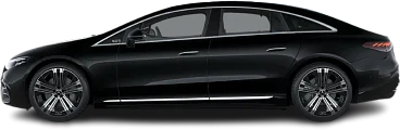 Side view photo of Mercedes EQS 500 4MATIC (2022-2024) on transparent background