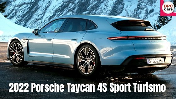 Video: 2022 Porsche Taycan 4S Sport Turismo in Frozen Blue Metallic