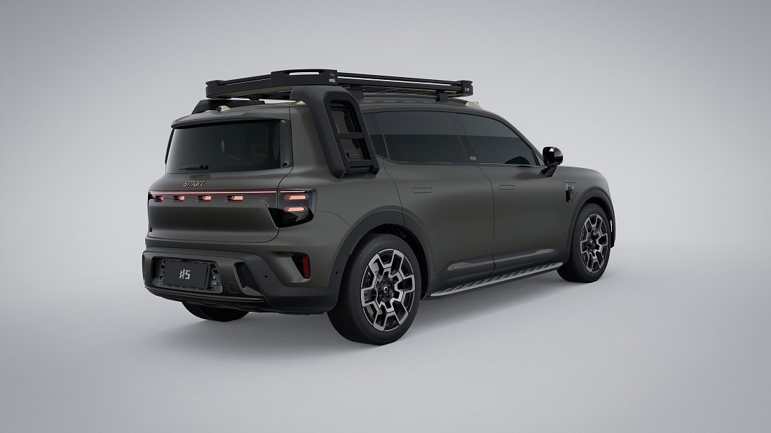 Smart #5 Summit Edition (2025-…) rear quarter photo, three-quarter view, diagonal, exterior
