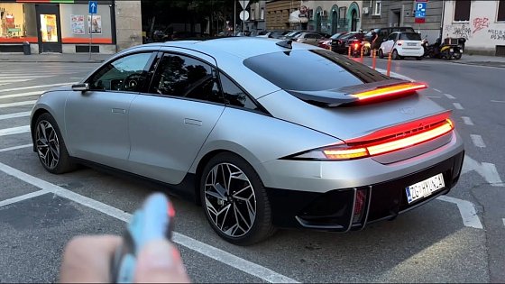Video: HYUNDAI IONIQ 6 2024 - EVENING POV test drive (CRAZY ambient lights) 325 HP