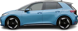 Side view photo of Volkswagen ID.3 Pro S (2024-…) on transparent background
