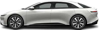 Side view photo of Lucid Air Grand Touring (2022-…) on transparent background
