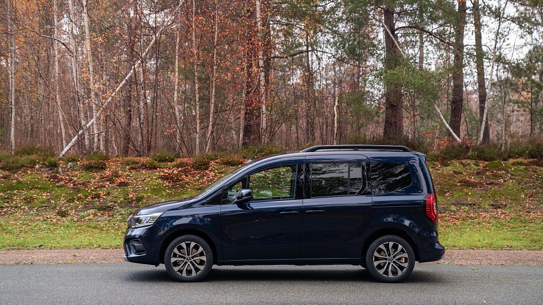 Renault Kangoo E-Tech Electric (2022-…) side profile, silhouette, doors, wheels, exterior