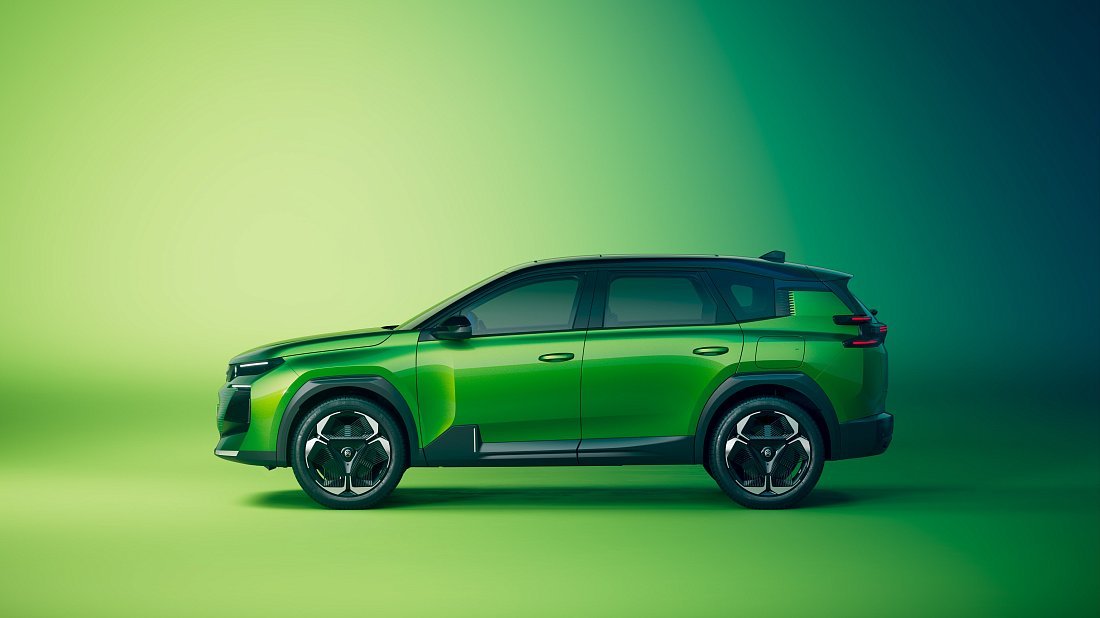 Citroën C5 Aircross Long Range (2025-…) side profile photo, silhouette, doors, wheels, exterior