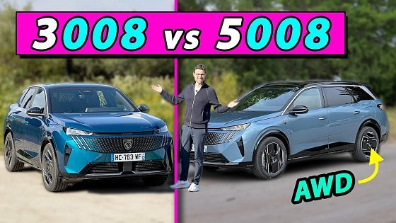 Video: Peugeot 3008 vs 5008 comparison REVIEW with new strongest e-AWD versions!