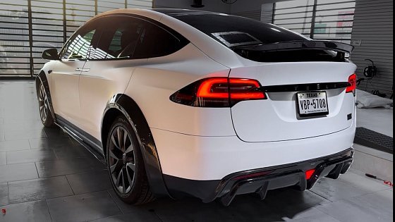 Video: CMST Carbon Fiber Widebody Kit Install Tesla Model X 2022+ (Plaid)