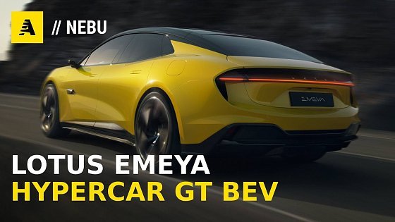 Video: Lotus EMEYA, la hypercar da 918 CV, in viaggio con la turboricarica a 350 kW