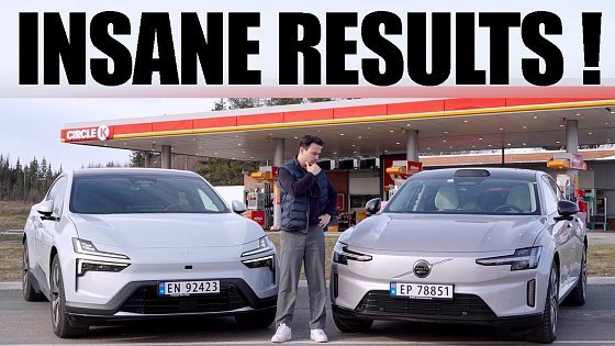Video: Volvo ES90 vs Polestar 4 | RANGE TEST @120KPH (75MPH)