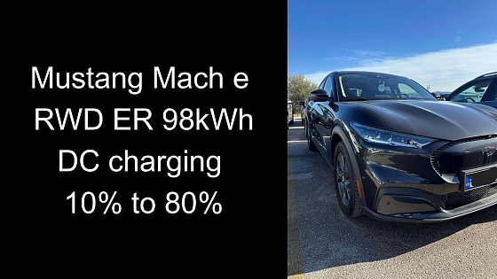 Video: Mustang mach e RWD ER, from 10% to 80% is better after OTA updates