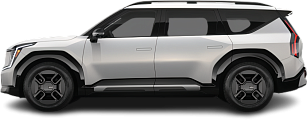 Side view photo of Kia EV9 Long Range RWD (2023-…) on transparent background