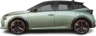 Side view photo of Lancia Ypsilon (2024-...) on transparent background