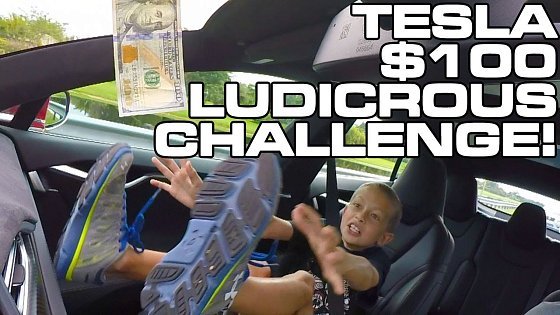 Video: $100 Bill Tesla Model S P90D Ludicrous Challenge