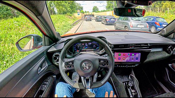 Video: NEW Alfa Romeo Junior Veloce 2025 ( 282 hp) | POV Test Drive #2461 Joe Black