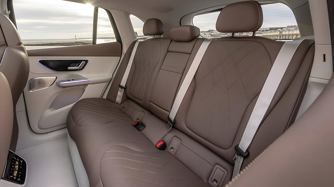 Mercedes EQE SUV 300 (2023-…) rear seats, back seats, passenger seats, legroom, headroom, interior