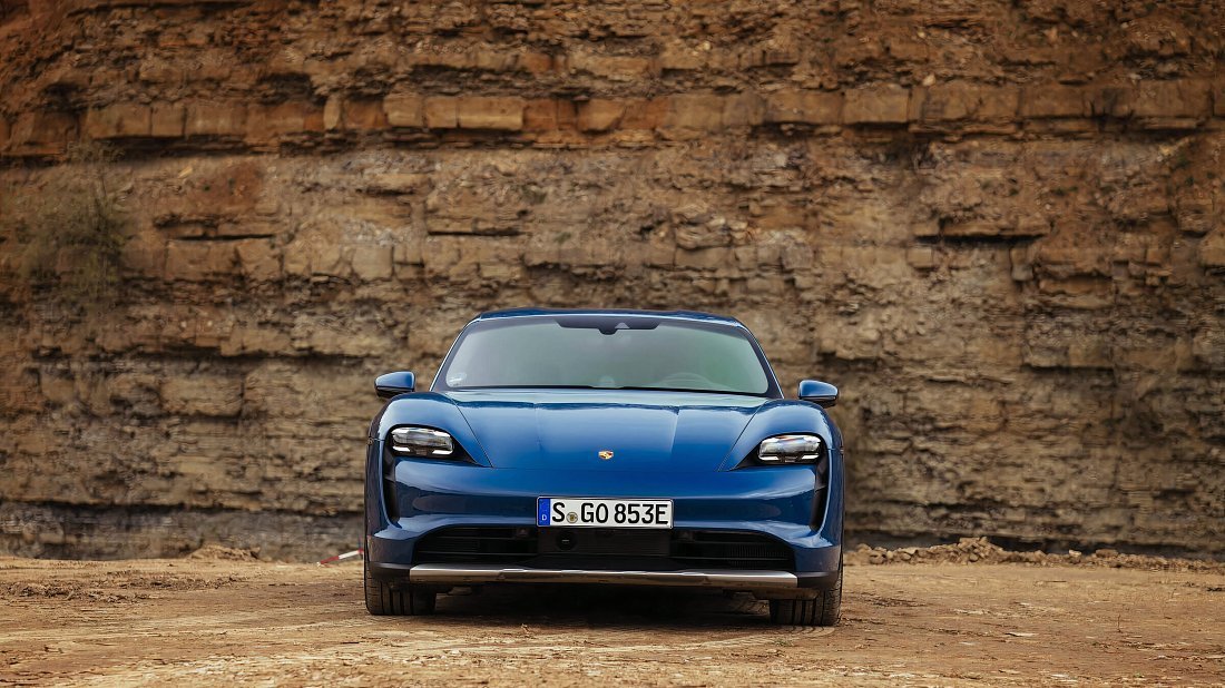 Porsche Taycan 4 Cross Turismo (2021-2024) front fascia, grille, headlights, bumper, exterior