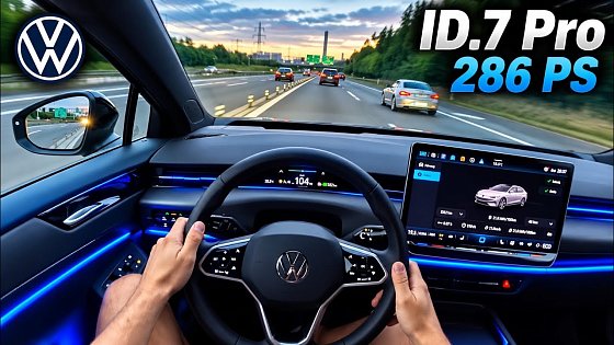 Video: VW ID.7 Pro 2026 POV Drive | 286 PS & 91 kWh | Evening Drive