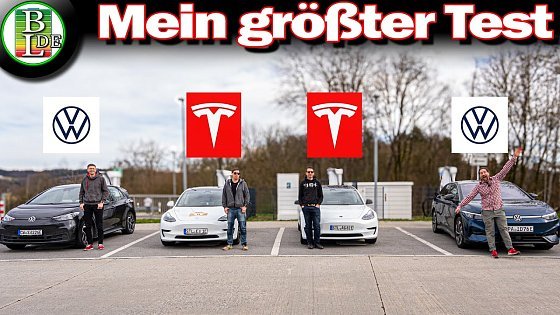 Video: VW Id.7 gegen Id.3 Pro S gegen Tesla Model 3 SR Plus LFP