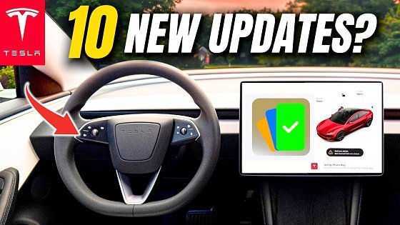 Video: 10 MASSIVE Tesla Features Update: It's FINALLY Here?