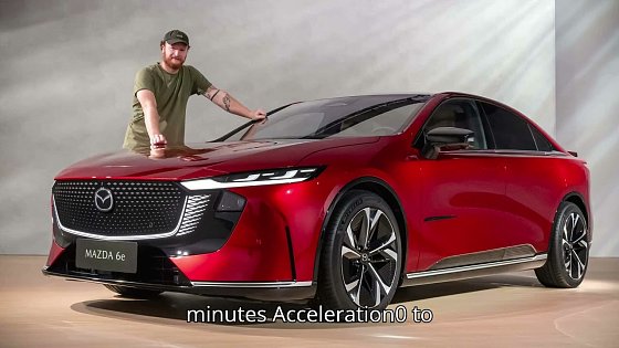 Video: The Mazda 6e Is A Gorgeous RWD EV Liftback With A 50 Inch Virtual Screen