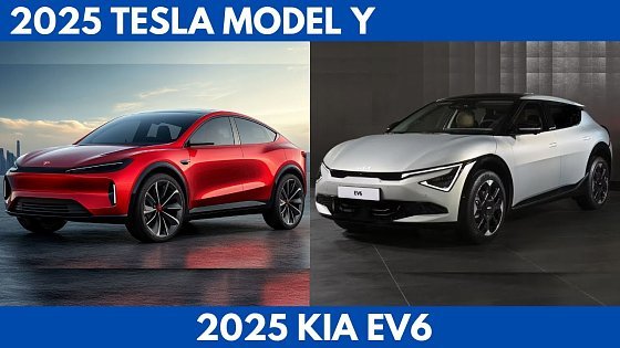 Video: New 2025 Tesla Model Y Vs. 2025 Kia EV6 are the electric crossover SUV Comparison