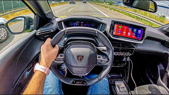 Video: NEW Peugeot e-208 GT 2025 (156 hp) | POV Test Drive #2479 Joe Black