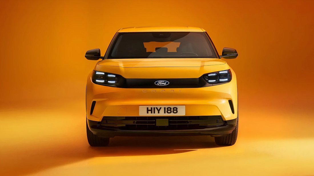 Ford Capri EV Extended Range RWD (2024-…) front fascia, grille, headlights, bumper, exterior