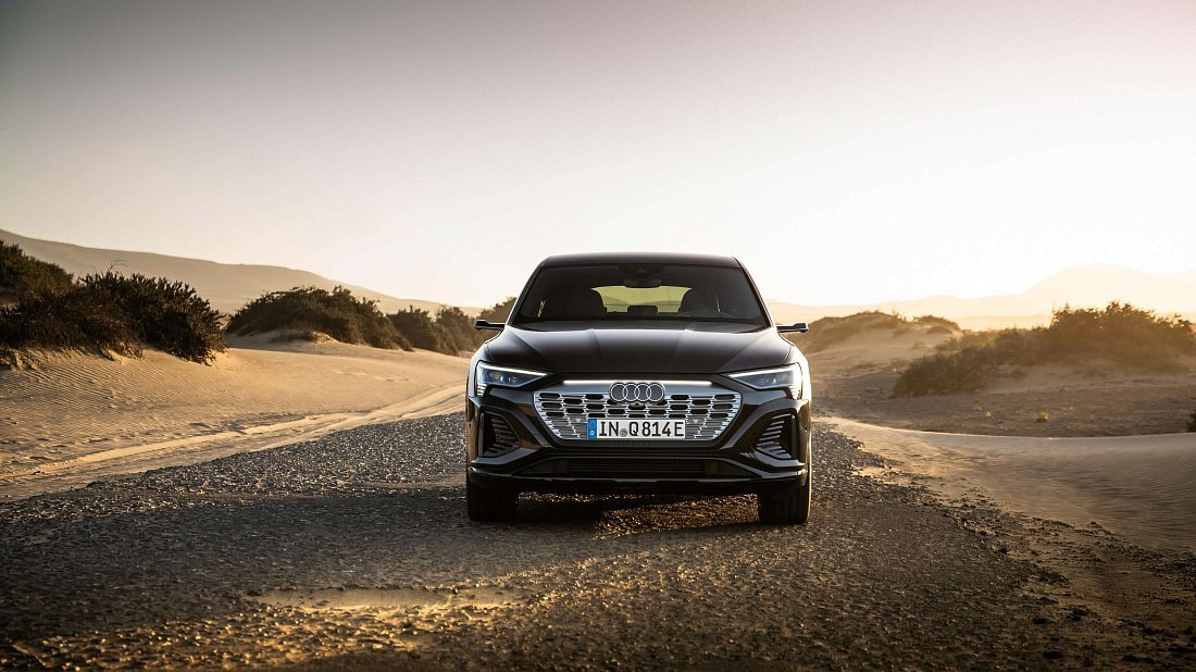 Audi Q8 Sportback e-tron 55 quattro (2022-…) front fascia, grille, headlights, bumper, exterior
