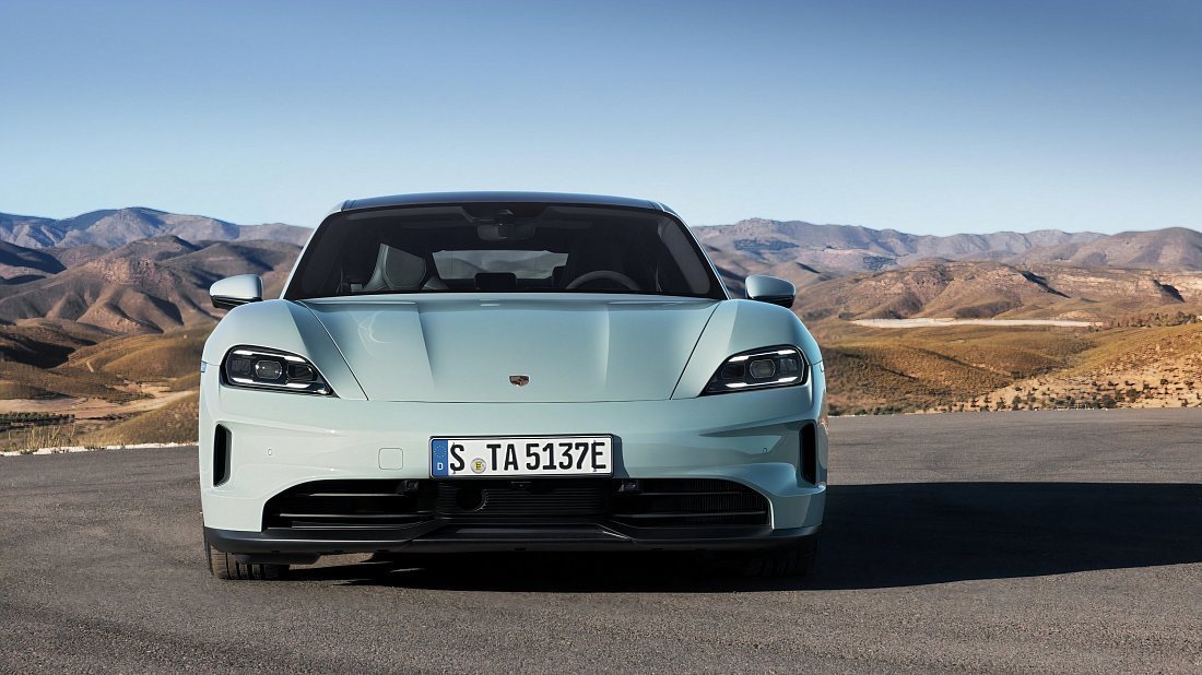 Porsche Taycan RWD Plus (2024-…) front fascia, grille, headlights, bumper, exterior