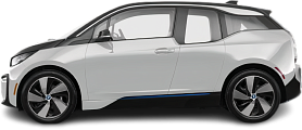Side view photo of BMW i3 BEV 94 Ah (2017-2018) on transparent background