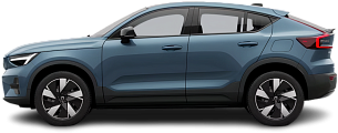 Side view photo of Volvo C40 Recharge (EC40) Single Motor (2022-...) on transparent background
