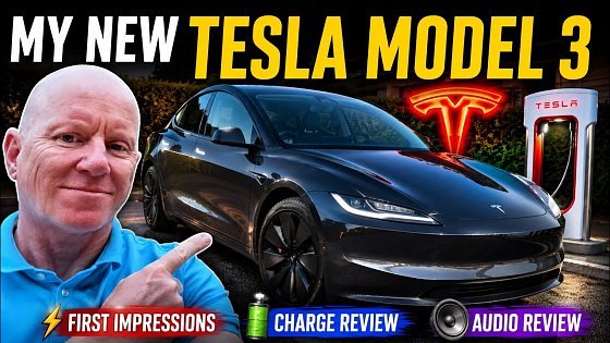 Video: First impressions of my Tesla Model 3 RWD standard- with sound system best setup and charge.