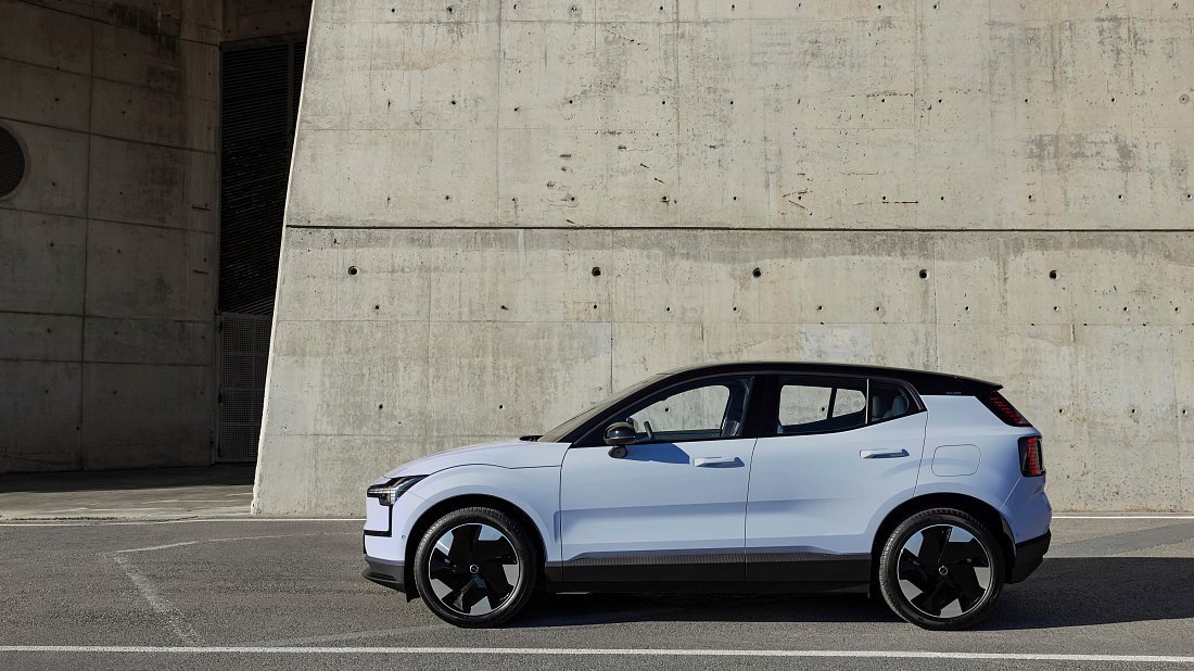 Volvo EX30 Twin Motor Performance (2023-…) side profile, silhouette, doors, wheels, exterior