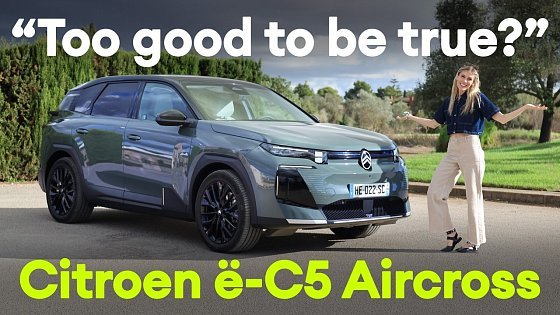 Video: FIRST DRIVE: ë-C5 Aircross driven: clever Citroën or copycat SUV?