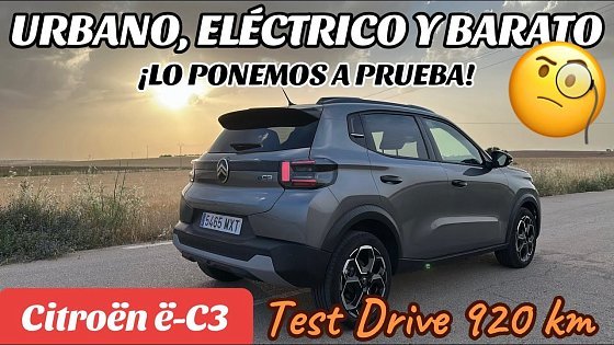 Video: ‼️Análisis en profundidad ? Citröen ë-C3 #TestDrive 920 km #CitroenEC3