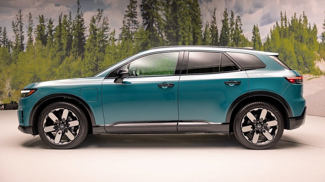 Honda Prologue FWD (2025-...) side profile, silhouette, doors, wheels, exterior