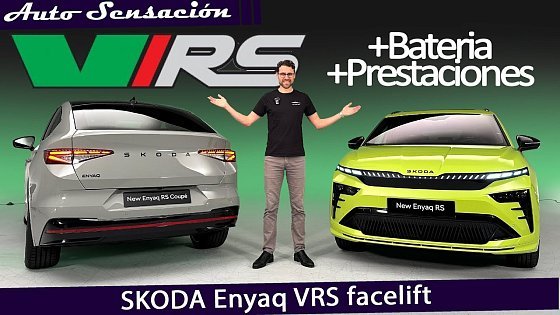 Video: Presentación Skoda Enyaq RS facelift 2025. Bateria mejorada y estética más actual.