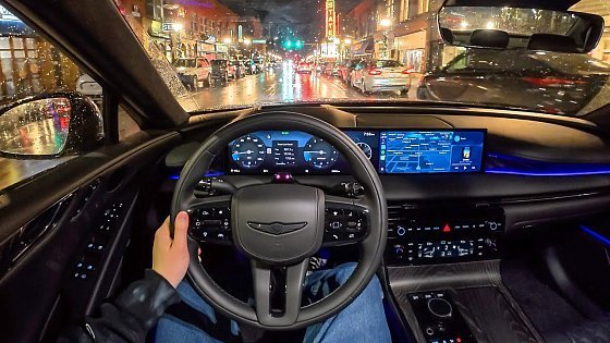 Video: 2026 Genesis G80 3.5T - Twin Turbo V6 Sedan Rainy Night Drive