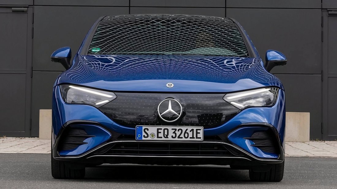 Mercedes EQE 500 4MATIC (2022-…) front fascia, grille, headlights, bumper, exterior