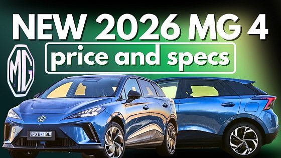Video: NEW 2026 MG 4 price and specs: RWD and AWD - Worth Buying in 2026?
