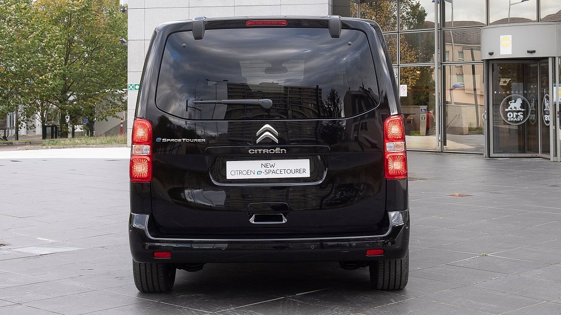 Citroën e-SpaceTourer M 75 kWh (2024-…) rear view, taillights, trunk, spoiler, badge, bumper, exterior