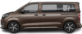 Side view photo of Toyota Proace Verso Electric M 50 kWh (2021-2024) on transparent background