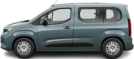 Side view photo of Opel Combo Electric Life 52 kWh (2024-...) on transparent background