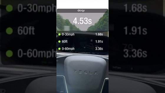 Video: 2023 Tesla Model S Long Range 0-60 and 1/4 mile